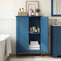 Tangkula Bathroom Storage Cabinet Freestanding Wooden Floor Cabinet