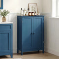 Tangkula Bathroom Storage Cabinet Freestanding Wooden Floor Cabinet