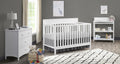 Oxford Baby Harper 4 - in - 1 Convertible Crib, Dove Gray, GREENGUARD Gold Certified, Wooden Crib