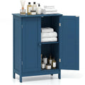 Tangkula Bathroom Storage Cabinet Freestanding Wooden Floor Cabinet