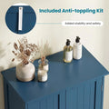 Tangkula Bathroom Storage Cabinet Freestanding Wooden Floor Cabinet