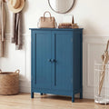 Tangkula Bathroom Storage Cabinet Freestanding Wooden Floor Cabinet