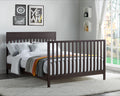 Oxford Baby Harper 4 - in - 1 Convertible Crib, Dove Gray, GREENGUARD Gold Certified, Wooden Crib