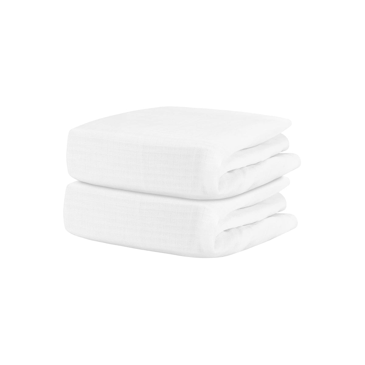 Newton Baby 2-Pack Organic Cotton Breathable Crib Sheets in Solid White 2 Pack