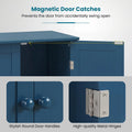 Tangkula Bathroom Storage Cabinet Freestanding Wooden Floor Cabinet